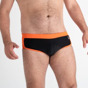 Sunga Foster - Preto e Laranja